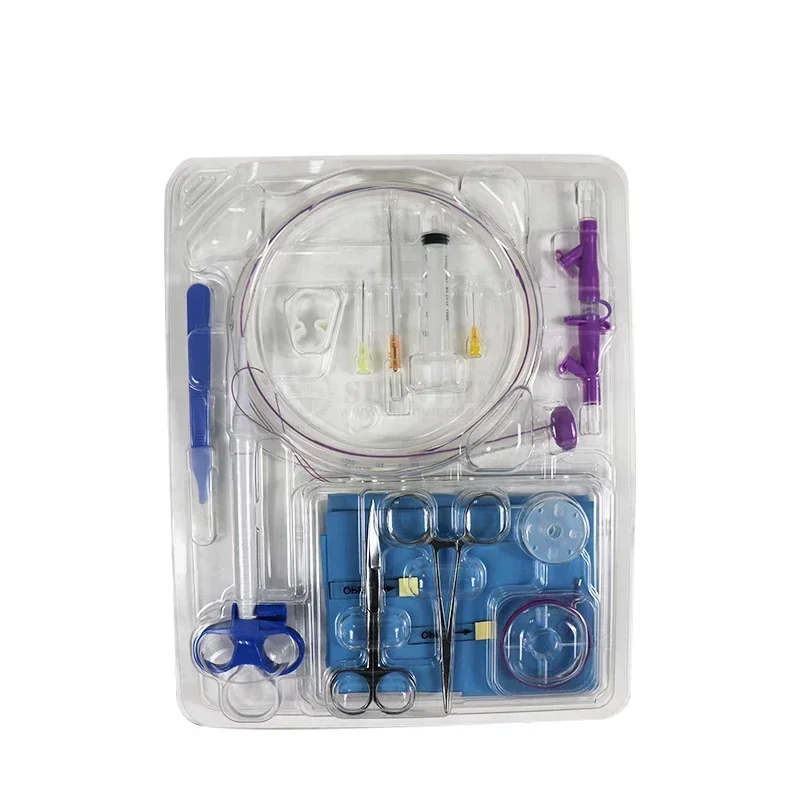 SY-L147A Polymer Surgical Consumables Percutaneous Endoscopic Gastrostomy PEG Kit For Gastrostomy Feeding