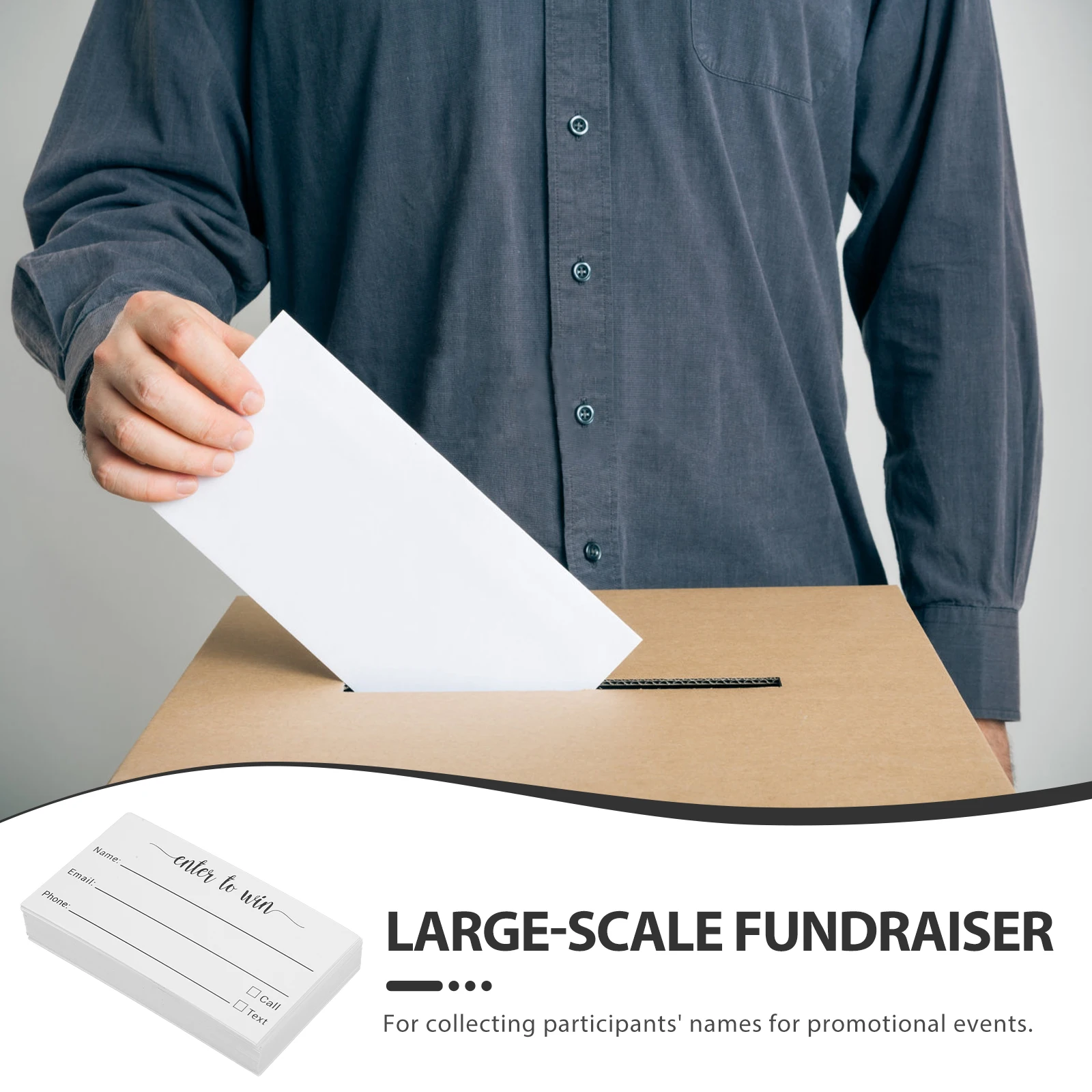 100 Pcs Raffle Ticket Registration Form Blank Cards Multi Use Event Voting Tickets Game Ballot Sheets Party Supply