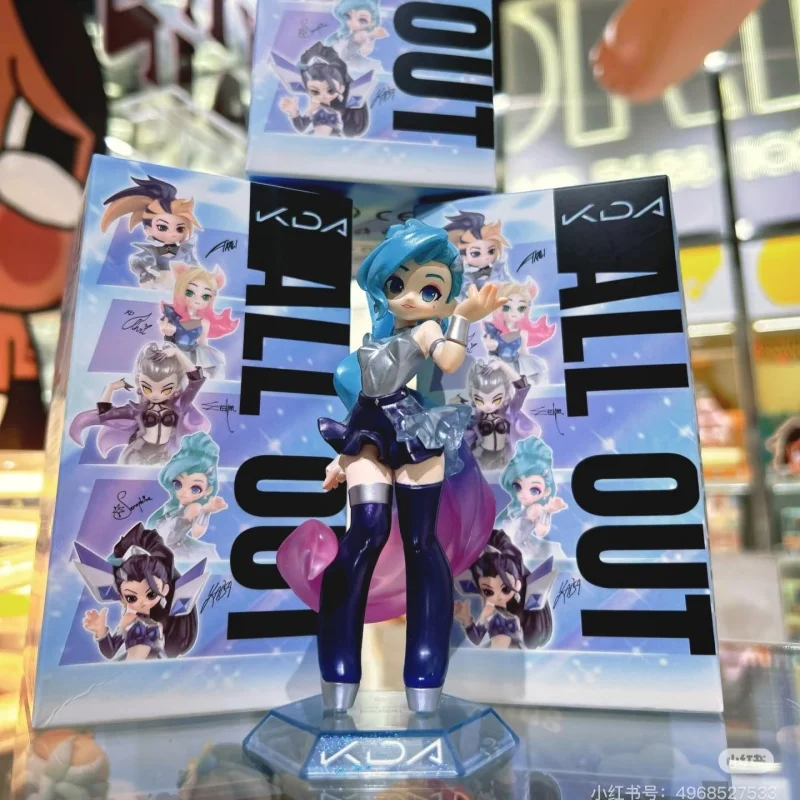 

Hot Sale POP MART Genuine League Of Legends KDA All Out Series Blind Box Action Figure Collectible Figurine Desktop Decor