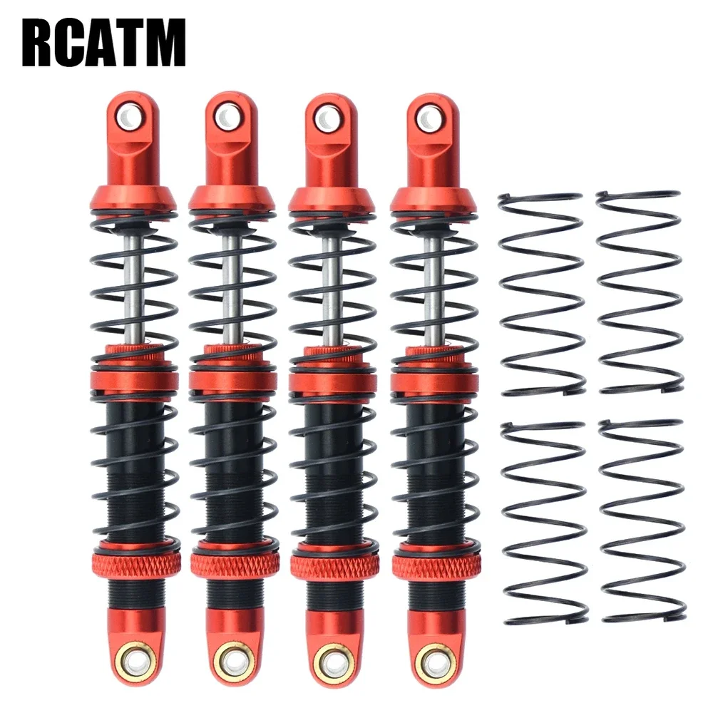 

4pcs Metal Double Spring Oil Pressure Suspension For 1/10 RC Crawler Car TRX4 Defender G500 TRX6 G63 D90 D110 Axial Scx10