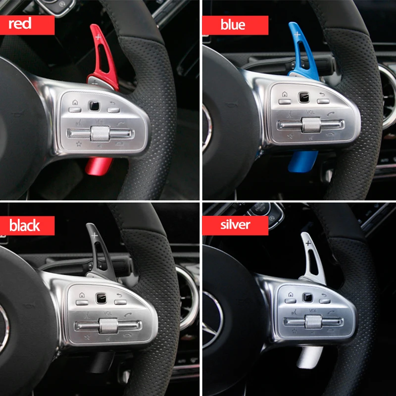 For Mercedes Benz CLA Class C118 CLA180 200 220 250 2020+ Steering Wheel Shift Paddle Shifter Extension Car Styling Accessories