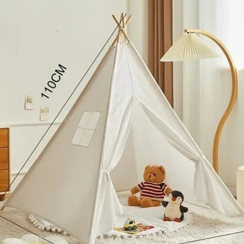 Folding indian children camping tent easy to install kids tent indoor party play house baby birthday gift 1.1M namiot tent