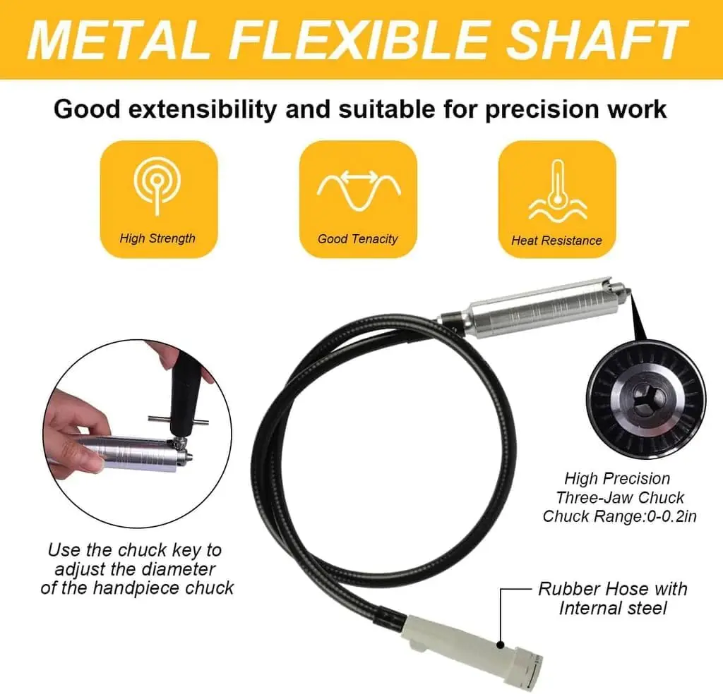 Professional S-R Hanging Electric Grinder for Jewelry Dental Watch Polishing Engraving with Foot Pedal 4mm Accessories