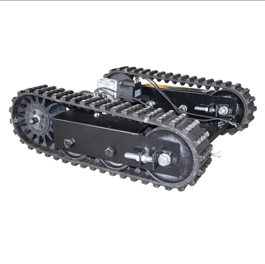 double electric engine Rubber crawler track chassis