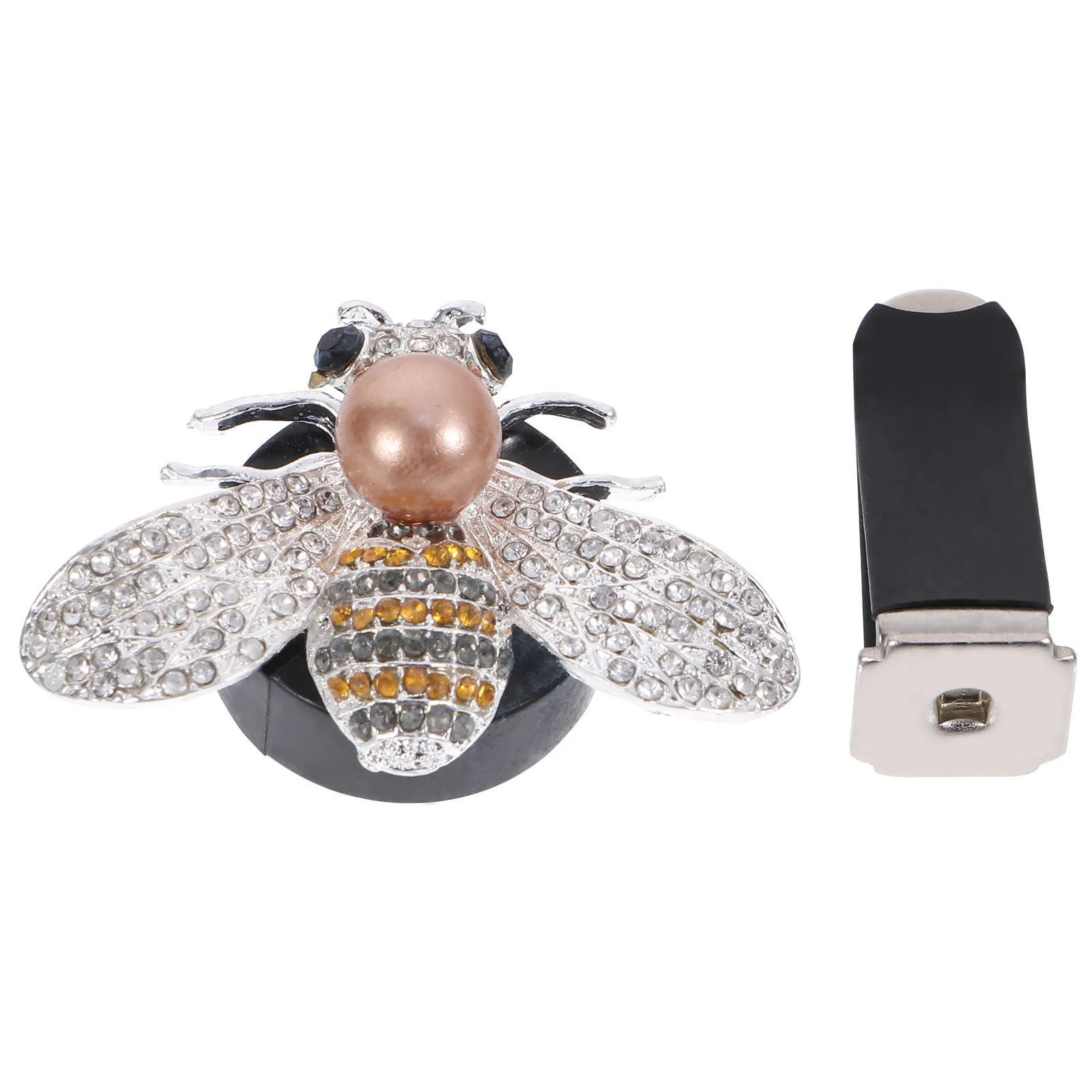 

1Set Car Bee Vent Clip Rhinestone Bee Aromatherapy Clip Easy Install Air Vent Decor High Quality Alloy Material
