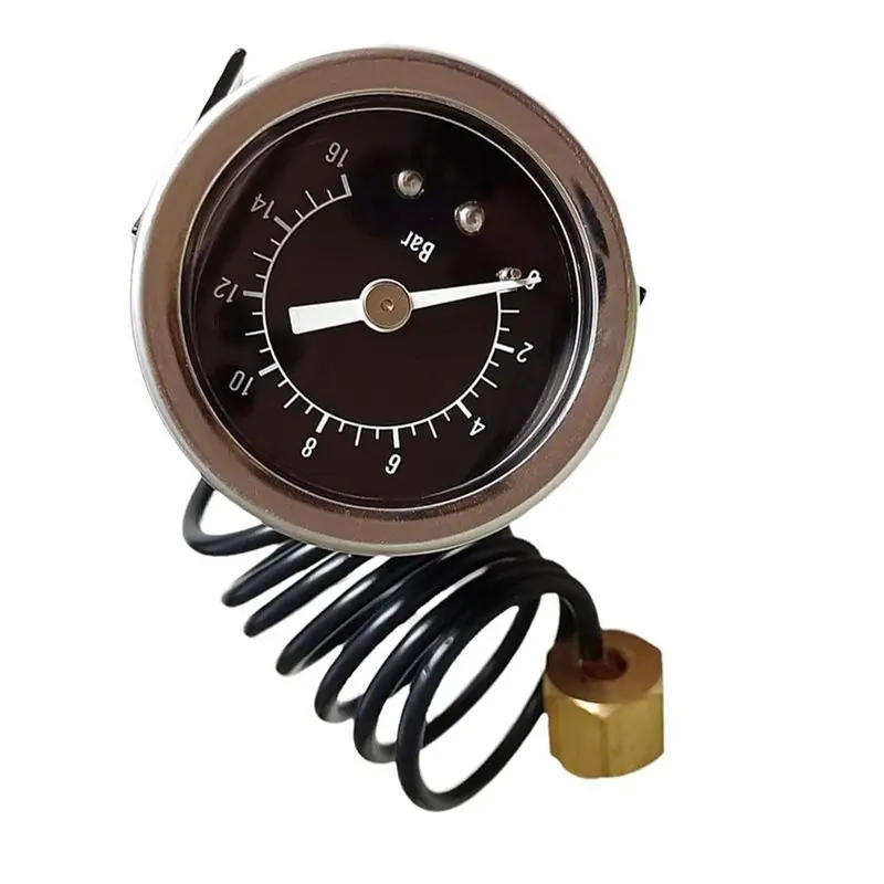 N95R Easy Installation 16 Bar High Precision Pressure Gauge For Espresso Coffee Machines Featuring Clear Readings