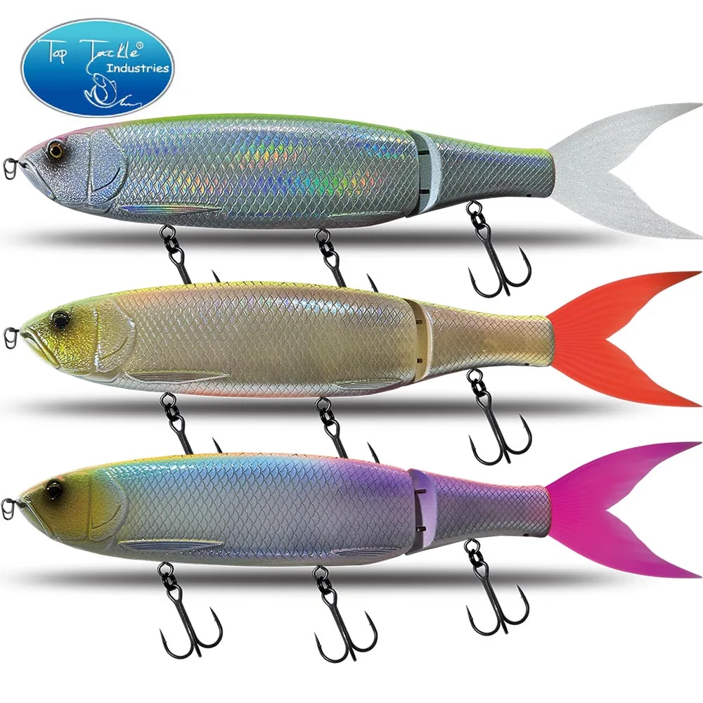 Esca da pesca 370mm esca da nuoto snodata galleggiante/affondante 19 colori gigante esca dura sezione esca per Big Bait Bass Pike Lure