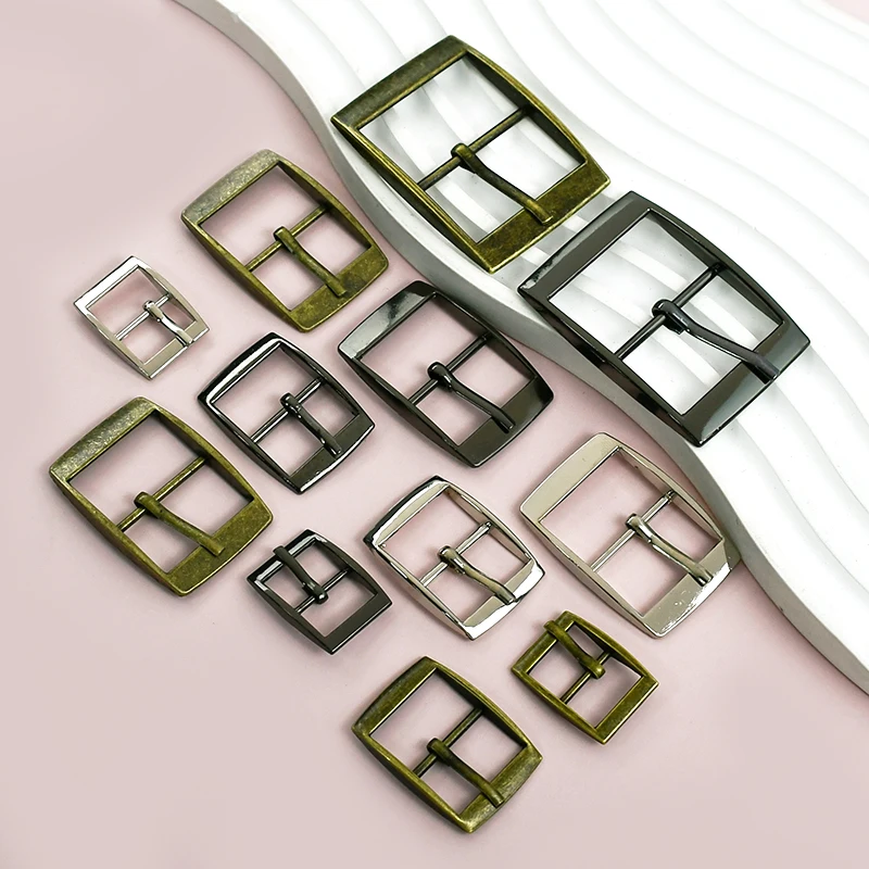 5/10/20Pcs 15-30mm Metal Belt Buckle Backpack Strap Single Pin Clasp Carabiner Leather Tape Adjust Hook DIY Crafts Accessories