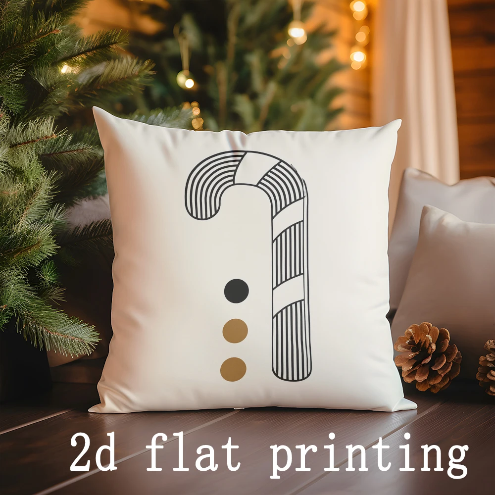 Home Decor Modern Christmas Pattern Pillow Covers Suitable For Sofa Bedroom Car Pillow Cover Cushion Rectangular Back Cushion