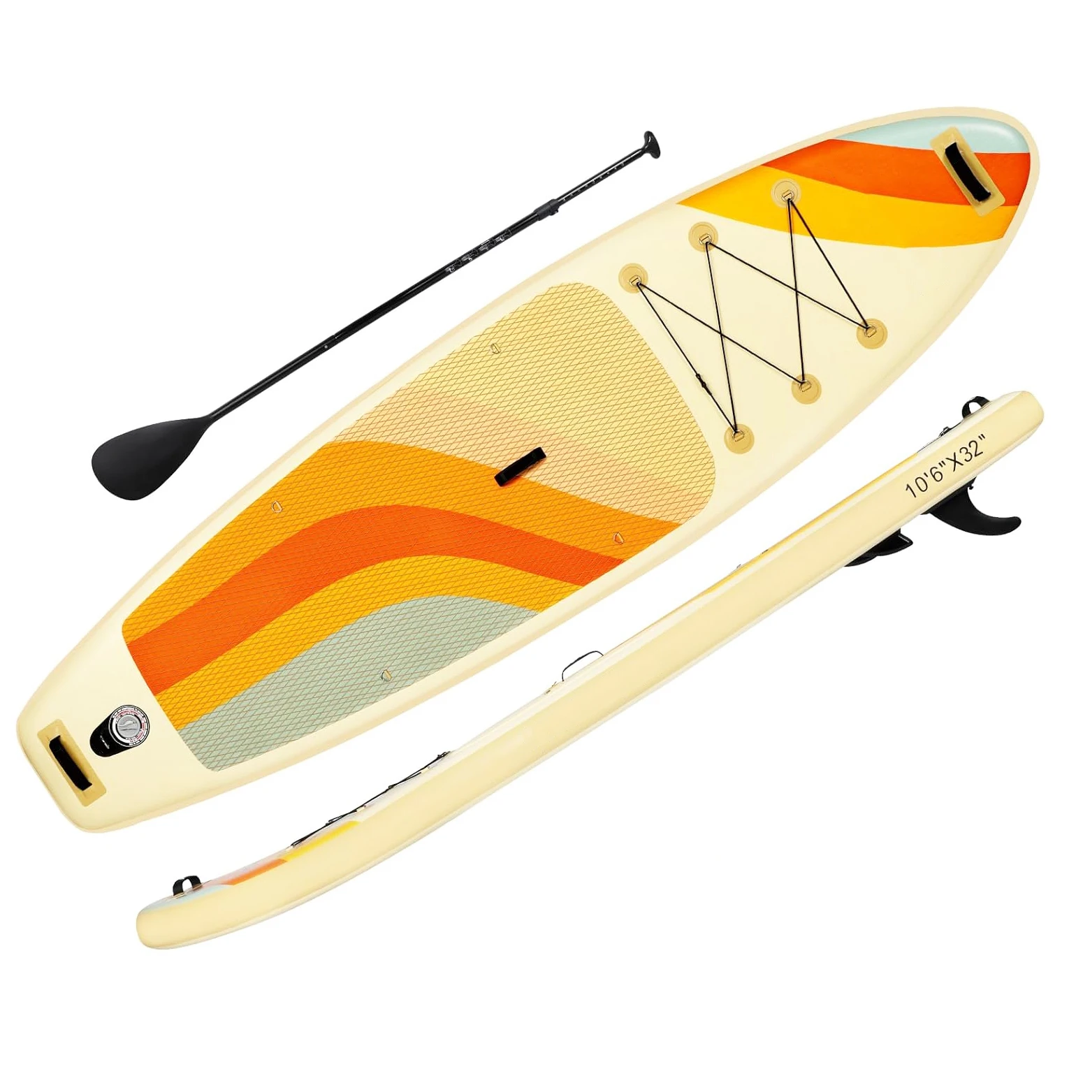 

Надувная доска для серфинга стоя Ультрапортативная, легкая и устойчивая, нескользящая доска для серфинга с регулируемым веслом