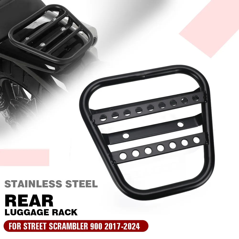 

Motorcycle Accessories For Street Scrambler 900 2017-2018-2024 Luggage Rack Rear Tail Rack Top Box Case Suitcase Carrier Board