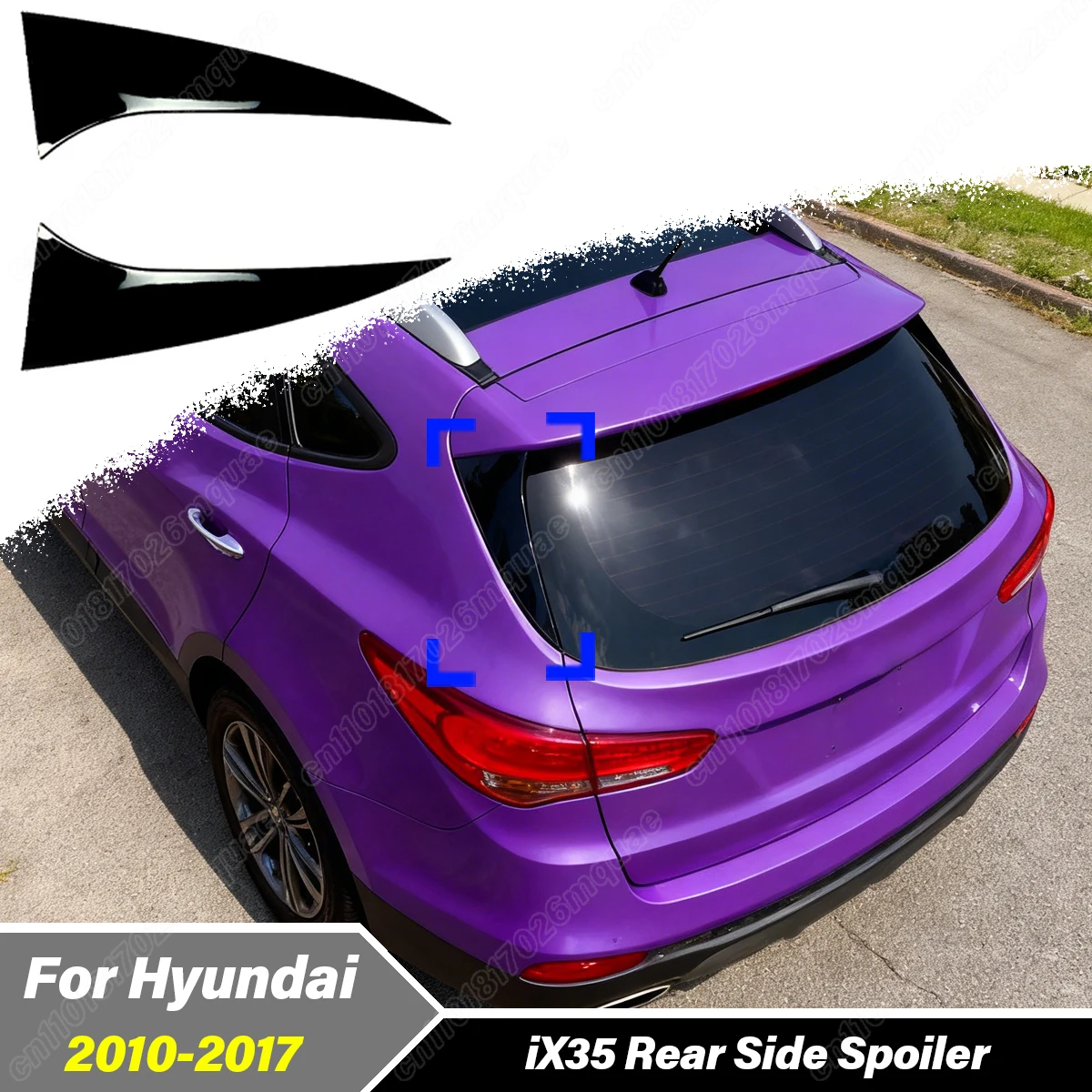 

Для Hyundai IX35 2010 2011 2012 2013 2014 2015 2016 2017 автомобильный задний оконный боковой разветвитель боковой ветровой нож декоративный комплект