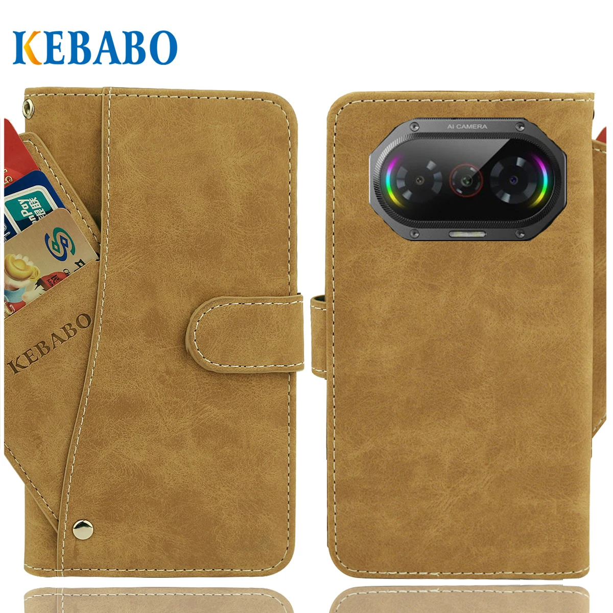 

Винтажный кожаный кошелек FOSSiBOT F114, чехол 6,67 дюйма, роскошные слоты для карт, нескользящий чехол, защитные чехлы для телефонов, сумки