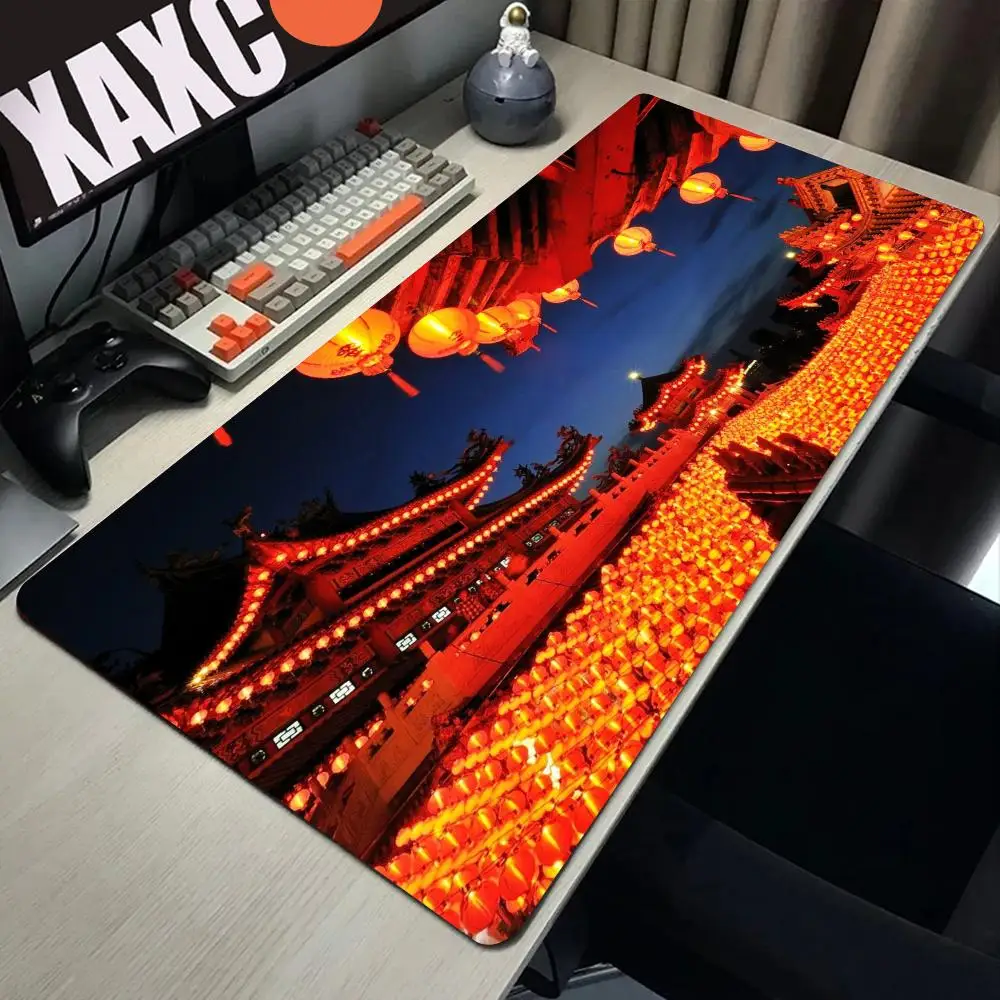 

Chinese style home Mouse Pad Gamer Mousepad Baby Bear Mouse Pad Large Mouse Mat Natural Rubber Desk Rug PC Desk Mats Design