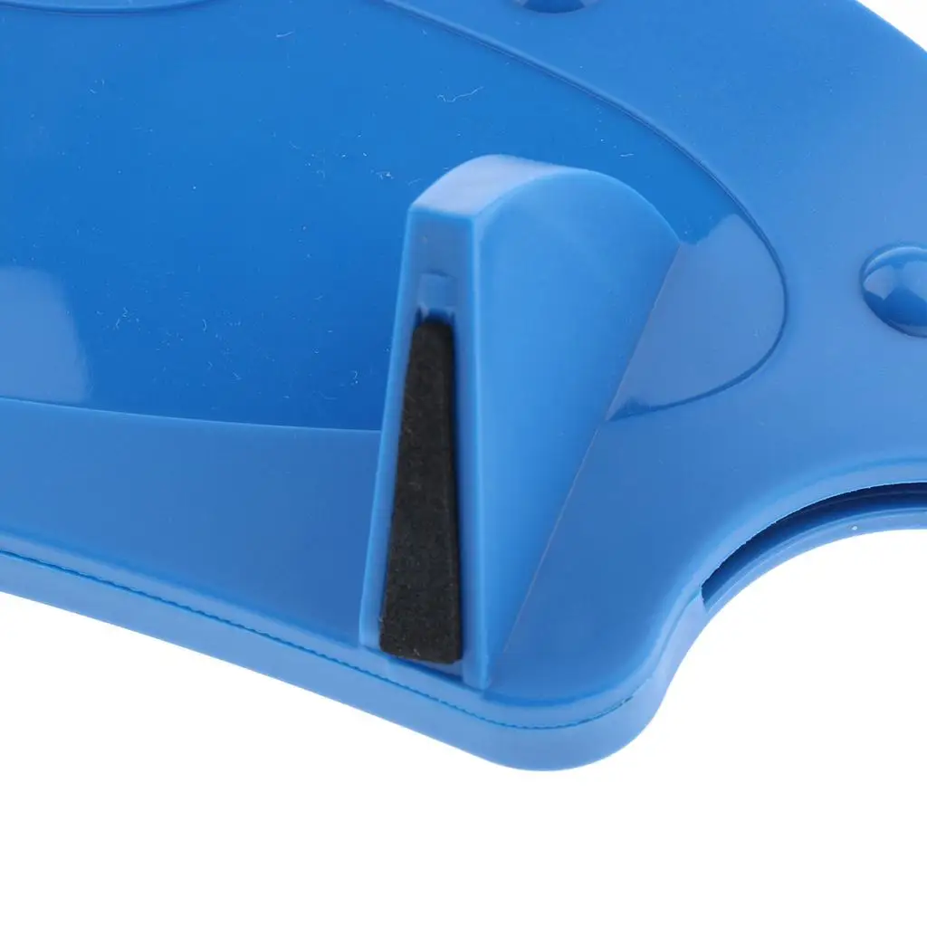 Blue Plastic Playing Card Holder Wide Slot Organizer Support for Senior Disabled Adult Card Players