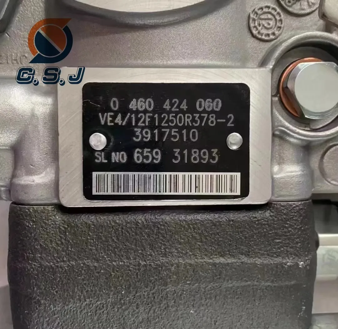 0460424060 High-quality Fuel Injection Pump B0460424060 VE4/12F1250R378-2 for 4BT3.9L 100HP 3917510 12 VOLT