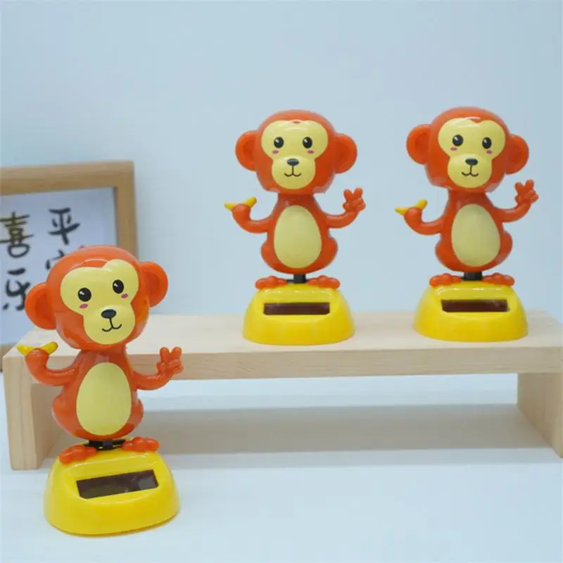Jsnwernb Grenouille Dansant Solaire pour Tableau De Bord 6x6x10 CM ABS Figurine Solaire Voiture Qui Bouge Grenouille Jouet De Danse À Énergie Solaires Décoration Tableau Bord en Forme Grenouilles