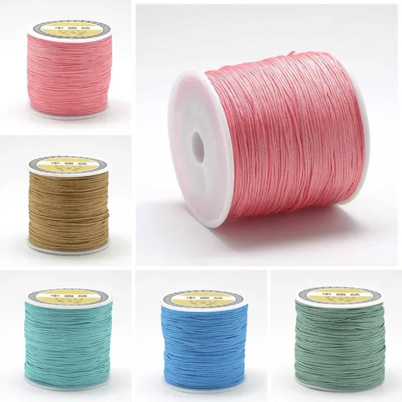 10m/lot Waxed Cord Cotton Thread String Strap Necklace Rope for Jewelry Making DIY Bracelet Supplies Pendants Jewelry Making