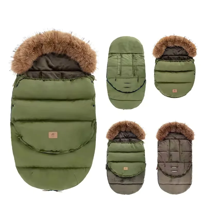 0-36 Months Baby Stroller Footmuff Removable Winter Warm Thicker Envelope For Discharge Universal Pram Baby Stroller Accessories