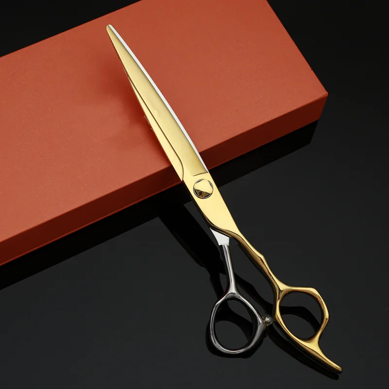 7 inch hair scissors Professional thinning shears vG10 Cobalt alloy steel sharp wear resistance can be customized LOGO