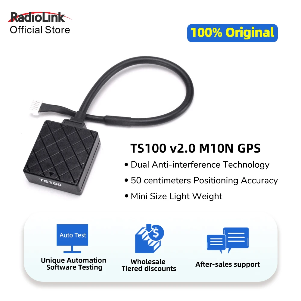 

Radiolink TS100 M10N GPS Высокая точность позиционирования для Crossflight Mini Pix Pixhawk F4 PIX6 Контроллер полета Самолет Дрон