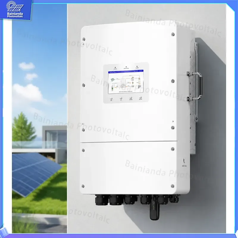 6KW Hybrid Solar Inverter MPPT PV Wind Power System Off Grid Home Energy Storage Battery Charger Generator Kit Household Use