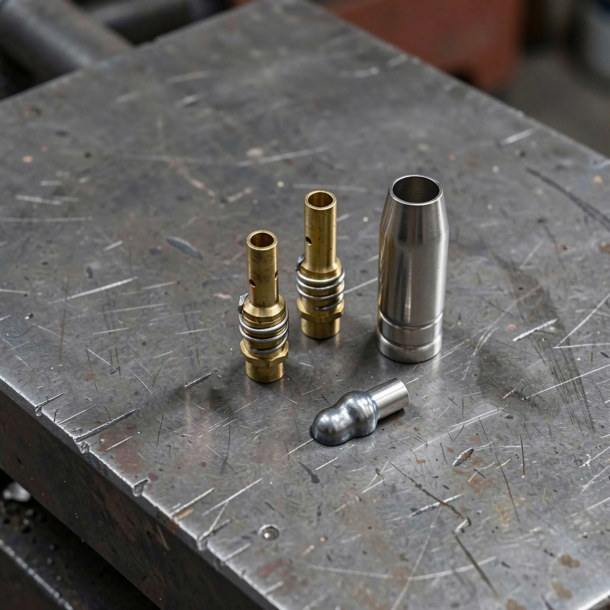 MIG Welding Copper Contact Tip Kit for 15AK Torch Mag Welding Gun Conductive Tip Nozzle Cover Replacement Contact Gas Torch