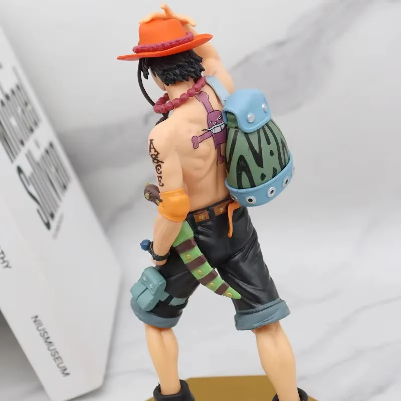 Anime Sea Thief King Handheld 10th Anniversary Special Edition 22cm Backpack Ace Standing Style Ornament Model