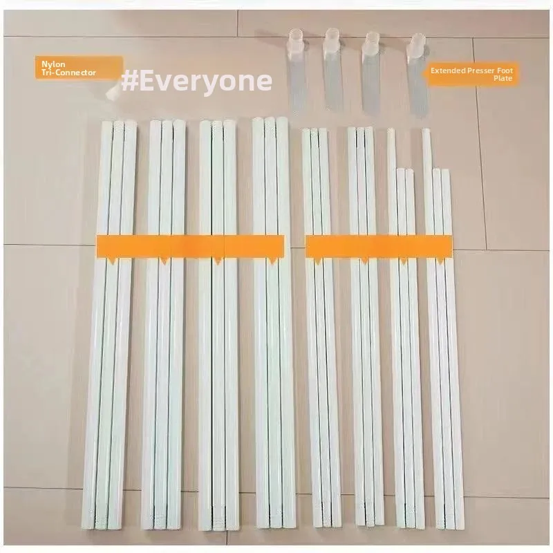 Thickened Single Mosquito Net Painted Frame without Mosquito Net Court Style Iron Pole Geometric Pattern All Season Use