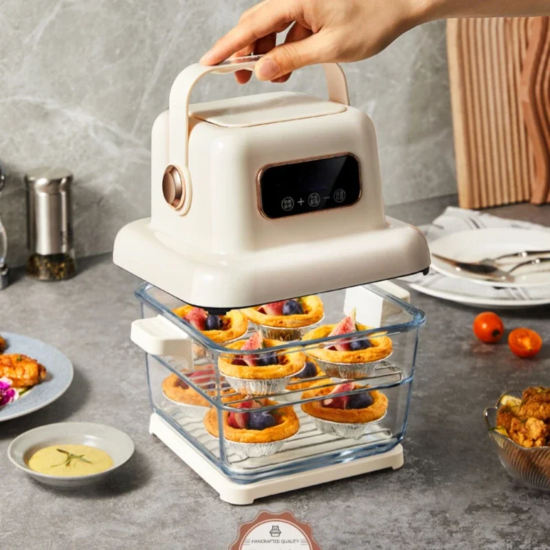 Air Fryer Household Multi-Function Microwave Oven All-in-One Machine Visual Large Capacity Chips Machine Oven Pizza