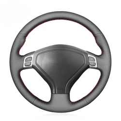 Black Faux Leather Car Steering Wheel Cover for Subaru Forester 2004-2007 Outback Legacy Impreza WRX 2003-2007