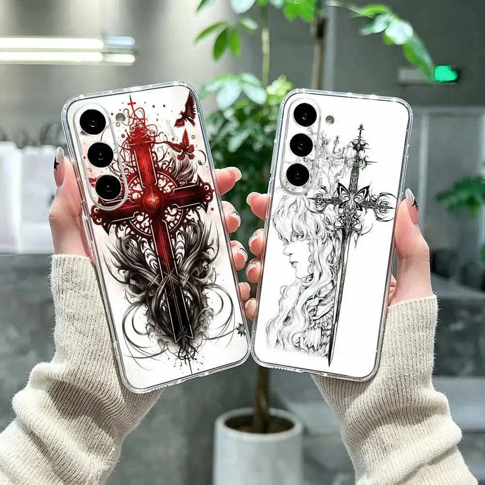 Gothic Coquette Cybersigilism Phone Case For Samsung A71, A70, A52, A51, A40, A30, A20 Transparent Cover