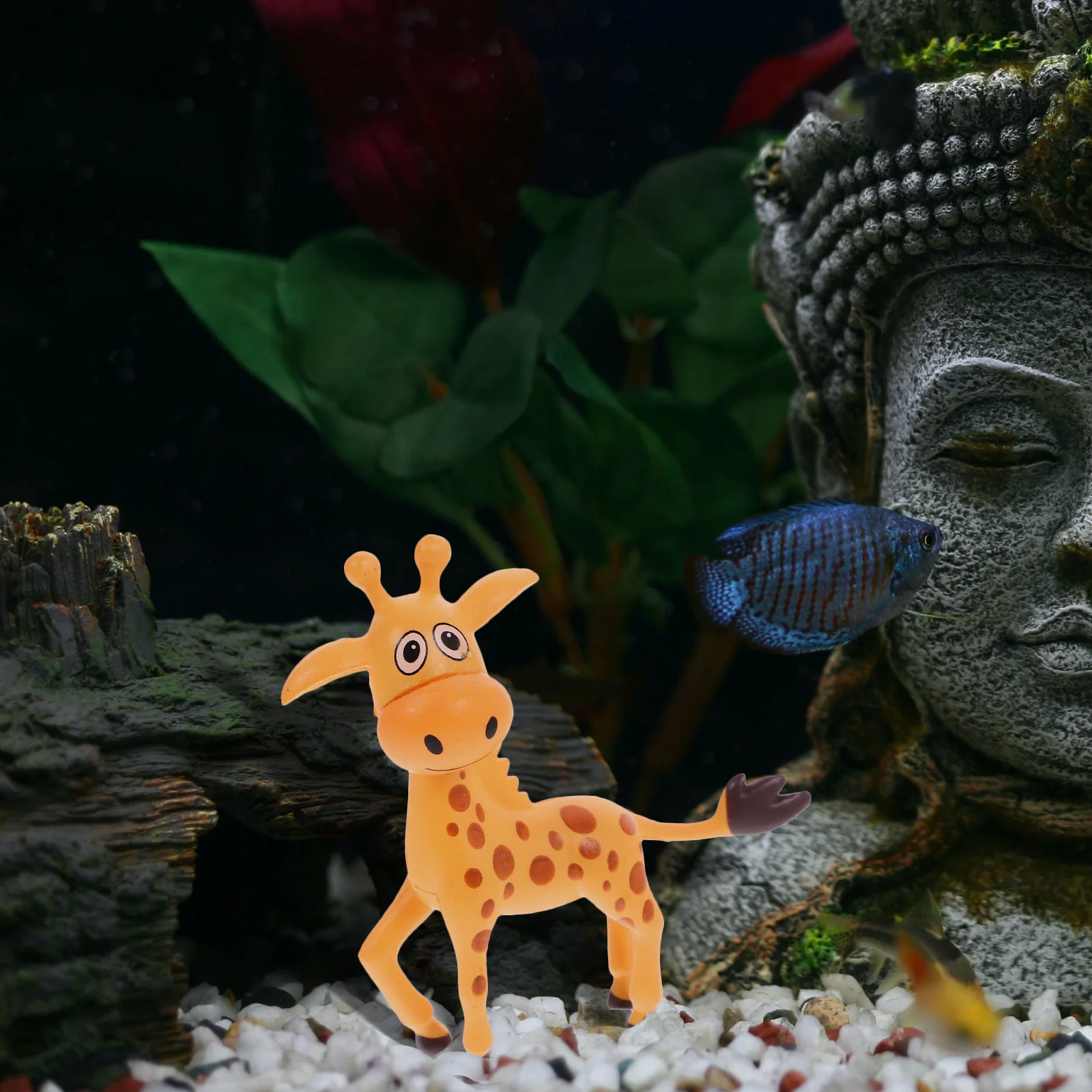 

3 шт., яркий жираф, украшение из смолы, декор для аквариума, мини-статуя, декор для аквариума, украшения для аквариума, украшение для цветочного горшка