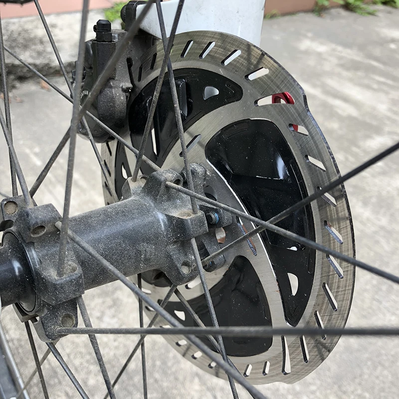 จานเบรกดิสก์จักรยานเสือภูเขาคุณภาพสูง ขนาด 140/160 มม. 6 รู ระบายความร้อนได้ดี