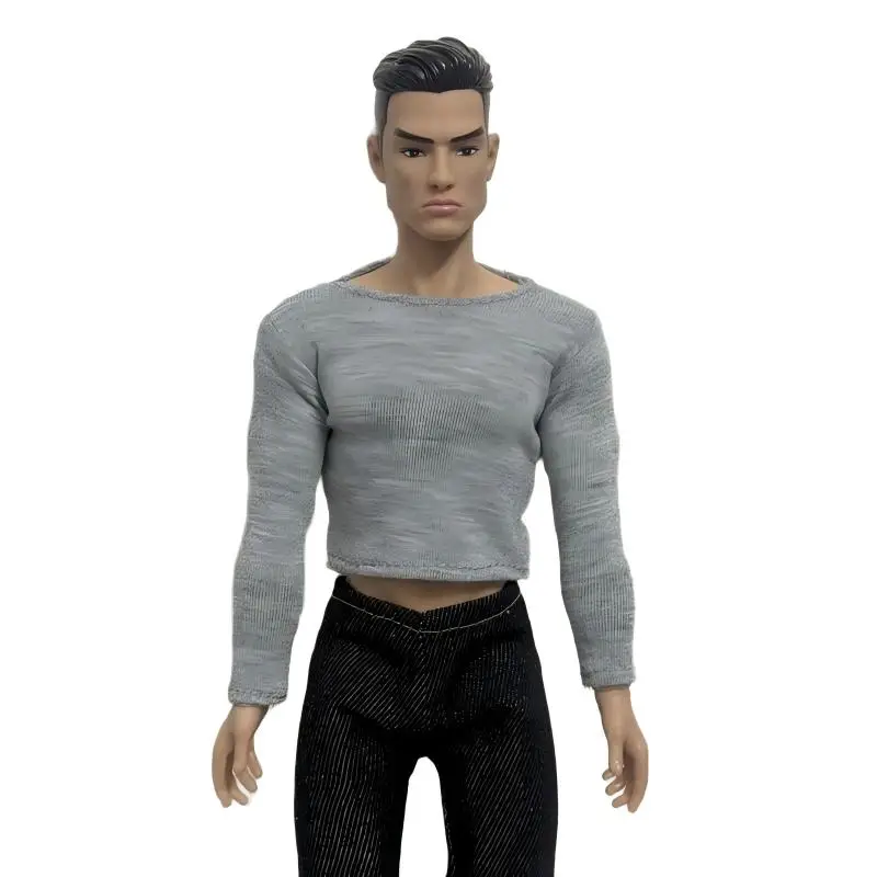 Fashion Male Dolls 12 Inch Soldier With Muscle Cool Pant Top Boots Doll Shoes Black Figure Toys For Adult Best Present