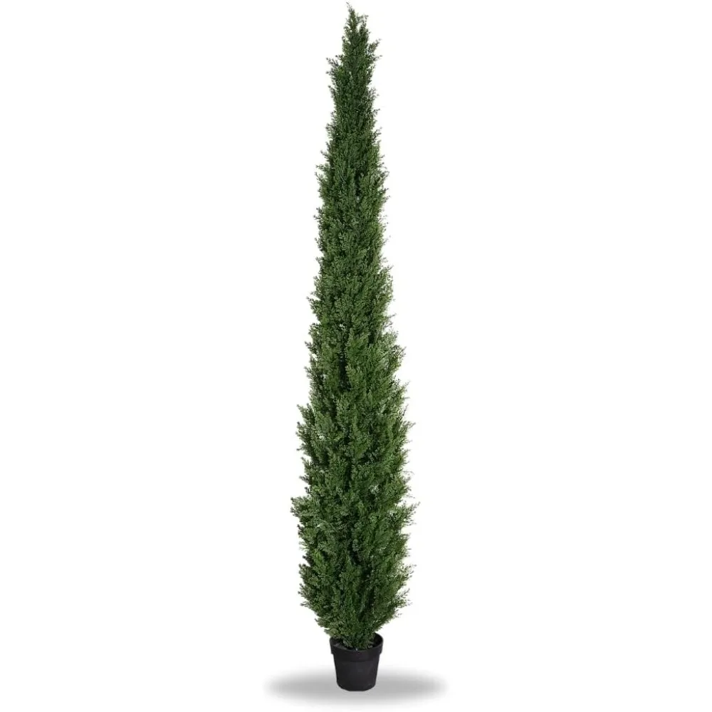 

8-foot Prefabricated Evergreen Outdoor Artificial Cedar Privacy Screen