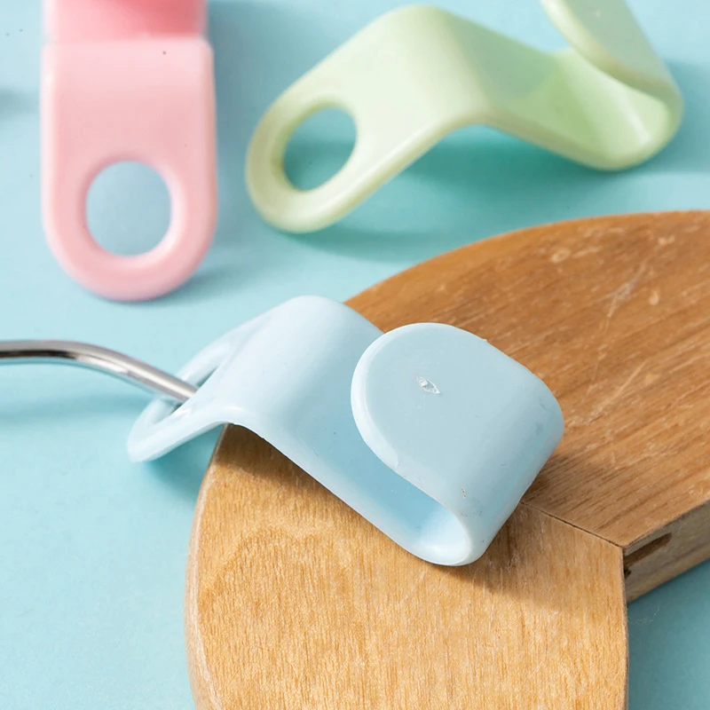 5pcs Clothes Hanger Connection Hook Home Clothes Hanger Link Buckle Thickened Plastic Stackable Clothes Hanger Link Hook