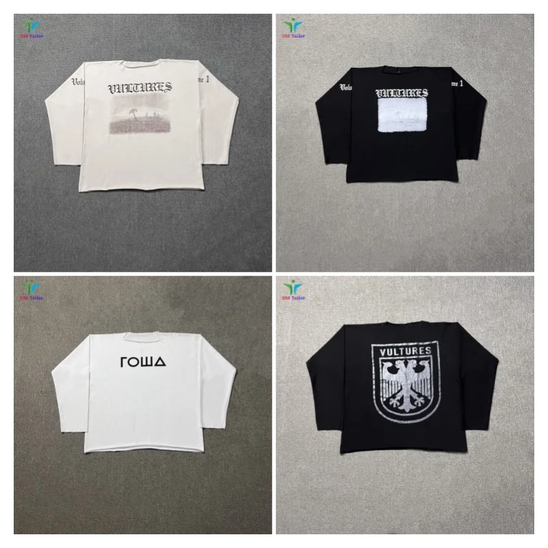 

Multi-colour High Street YZY Kanye Autumn/Winter Merchandise Vulture-inspired design Loose fit 100% cotton Long-sleeved T-shirt