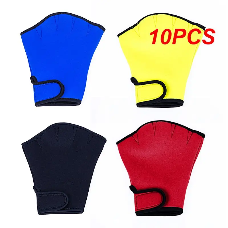 

10PCS Neoprene Diving Gloves Elastic Half Finger Finger Protection Sleeve swimming hand finger fin Hand Web Flippers Swim