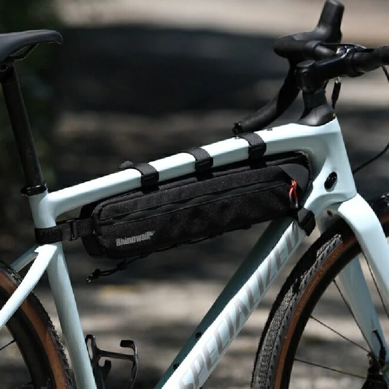 Rhinowalk X Gearhub Fahrrad-Gepäckträgertasche 2,1L-2,7L Fahrrad-Gepäckträger-Unterrohrtasche Dreieckige Tasche Doppelseitige Fahrradzubehör