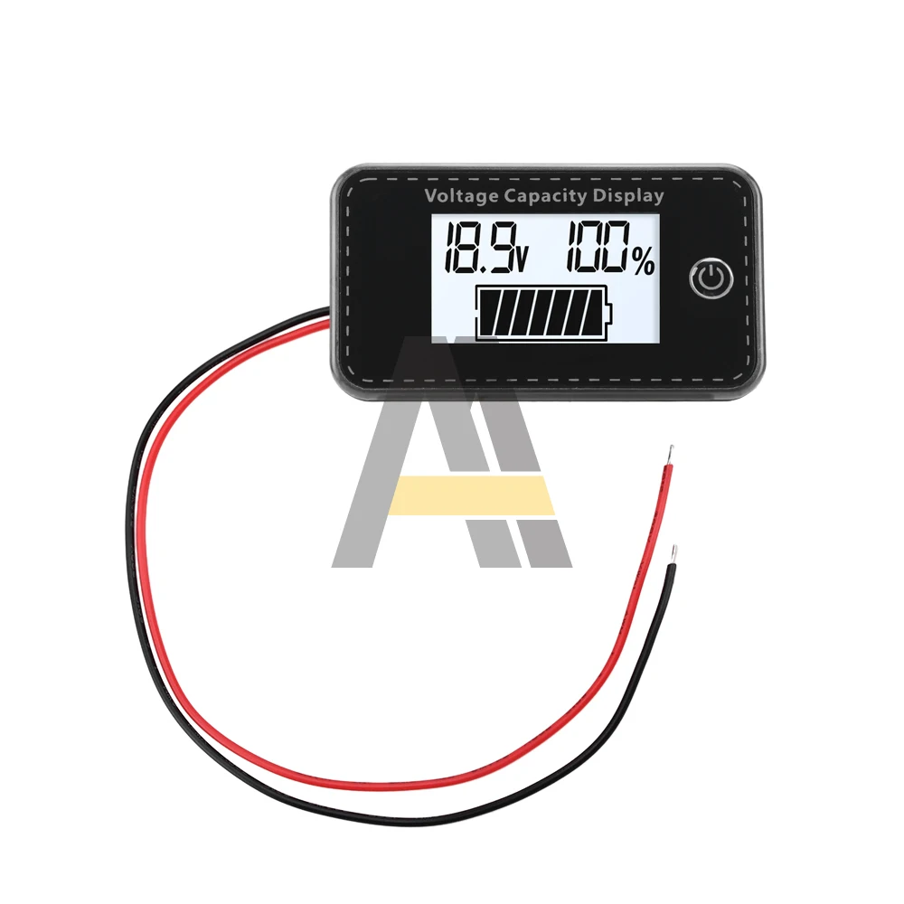 Voltmètre à affichage numérique LCD DC 5-100V, indicateur de niveau de batterie de voiture avec protection de connexion inversée pour plomb-acide/lithium