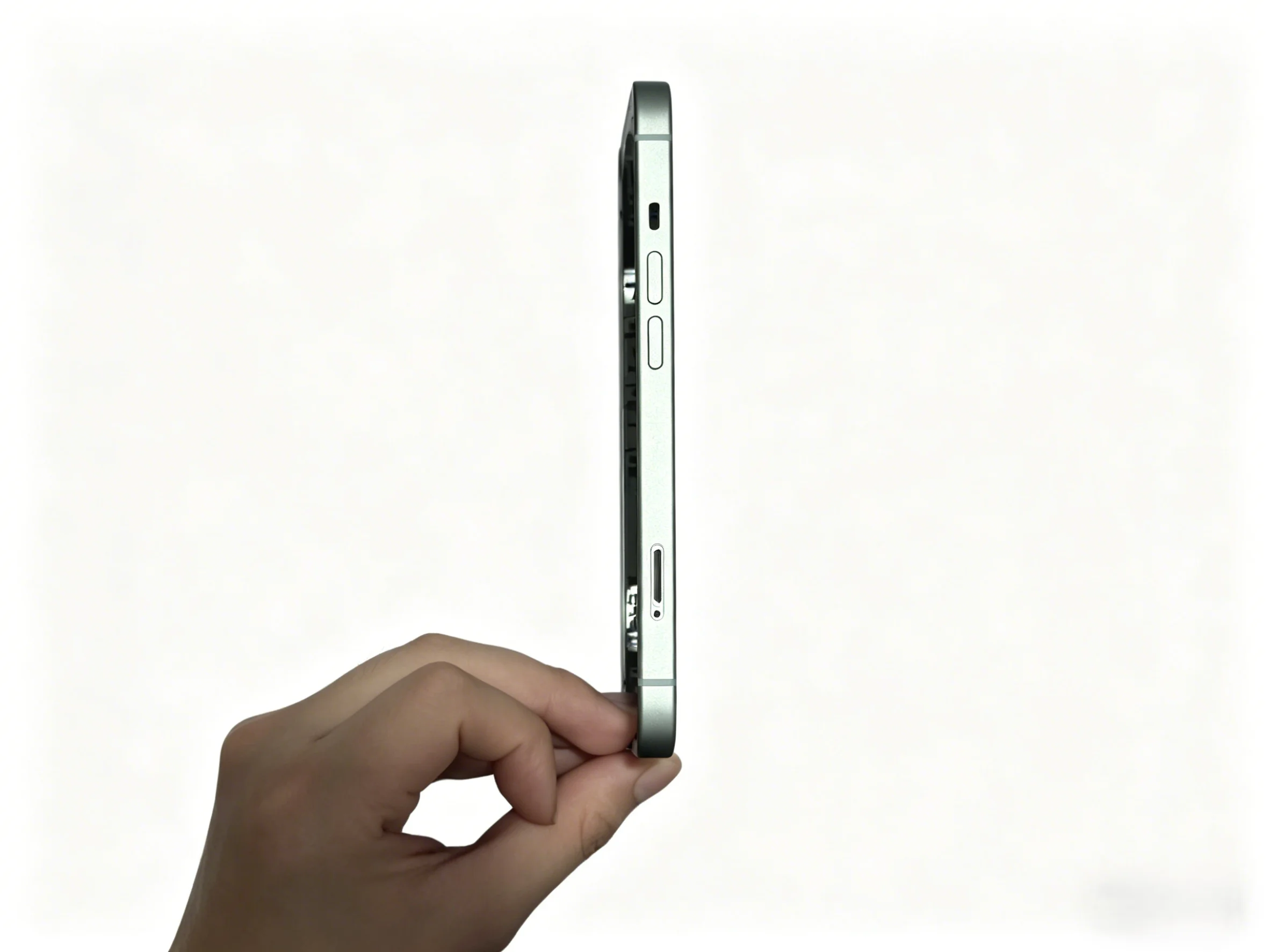 Pre-assembled Middle Frame for iPhone 15, with Buttons + Charging Port Mesh + Screen Clips, Not Include Back Glass image 4