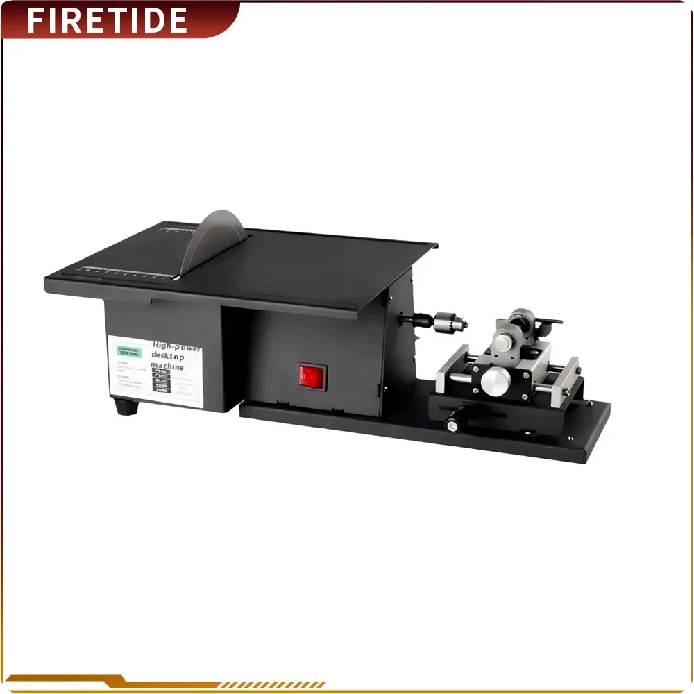 1850W Multi-functional Jade Grinding Cutting Integrated Table Saw Small Table Grinding Engraving Machine Jadeite Polishing Tool