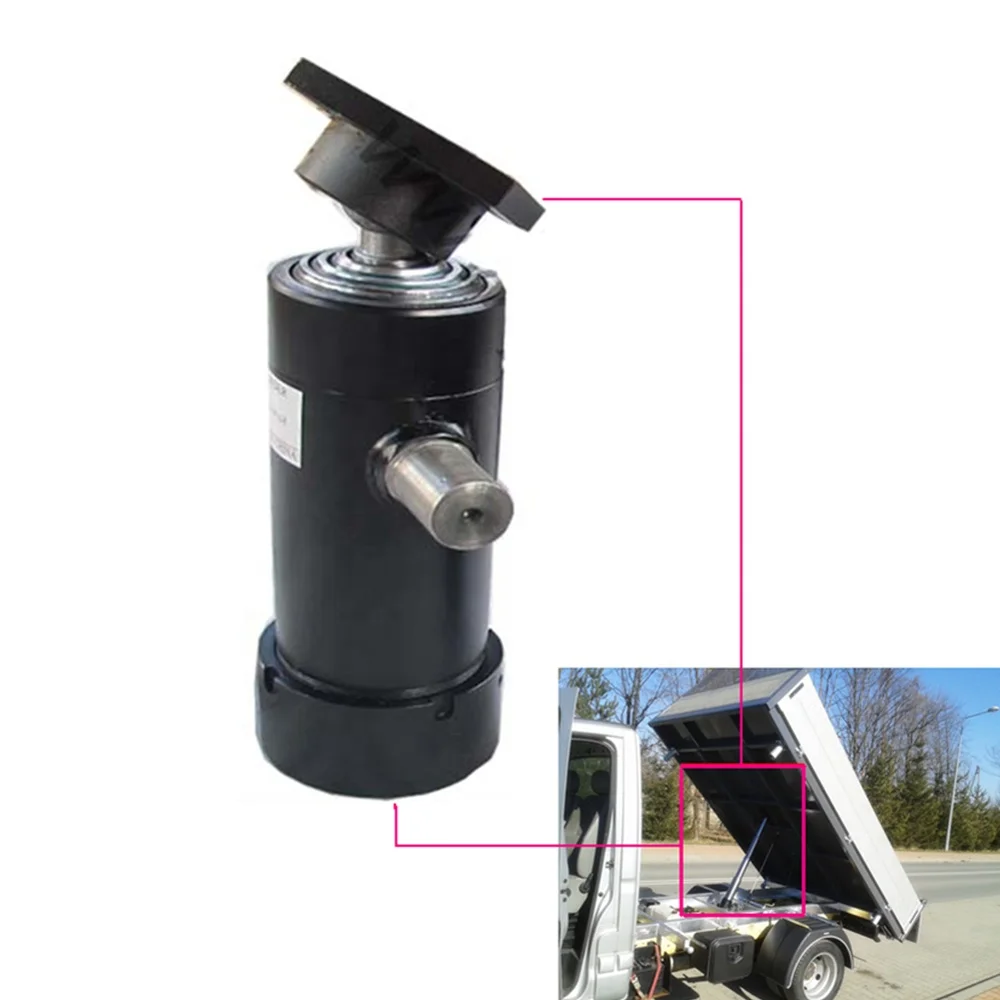 Telescopic hydraulic cylinder for tipping trailer