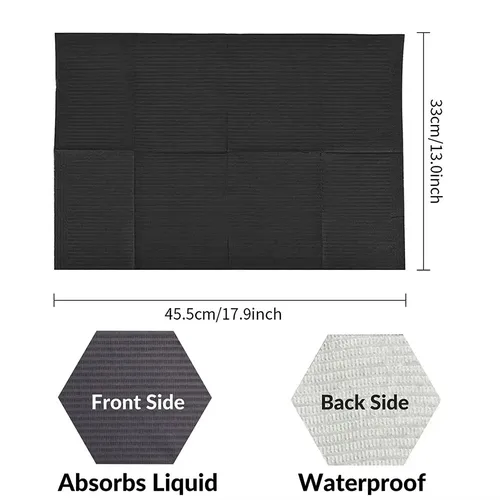 Imagen 2 del producto 100/50/30/15/5 Uds almohadilla limpia para tatuajes Baberos desechables para tatuajes cubiertas de mesa servilletas dentales impermeables para pacientes accesorios para tatuajes