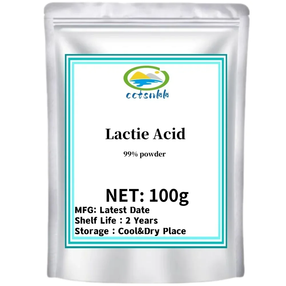 99% Lactic Acid Powder Cosmetics For Face Supplement Skin Whitening Moisturize And Resist Aging Exfoliate Skin Antioxidant