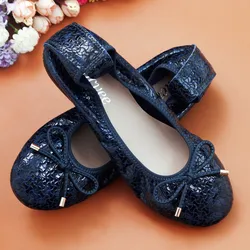 Spring And Autumn Women's Shoes Genuine Leather Casual Ballet Flat Soft Sole Driving Shoes Korean Round Toe Ladies Loafers Shoes