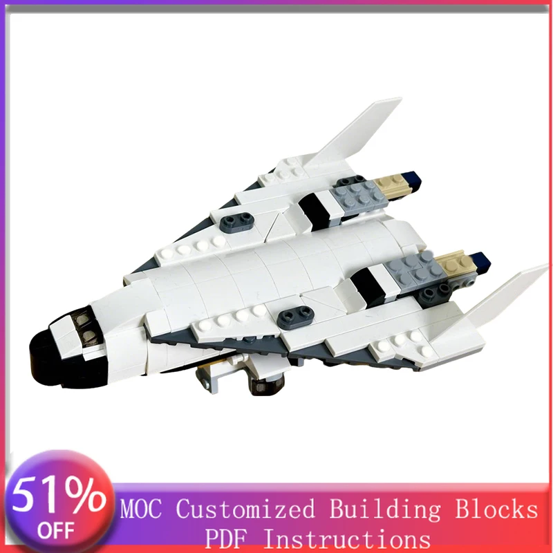 

266 PCS Customize 2-in-1 Space Shuttle2x31134 MOC Customize Modular Building Block Creative Design DIY Boys Holiday Toy Gifts
