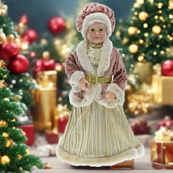 45cm Grandma Santa Claus Doll, Home Decor Christmas Santa Claus Statue Sculptures and figurines