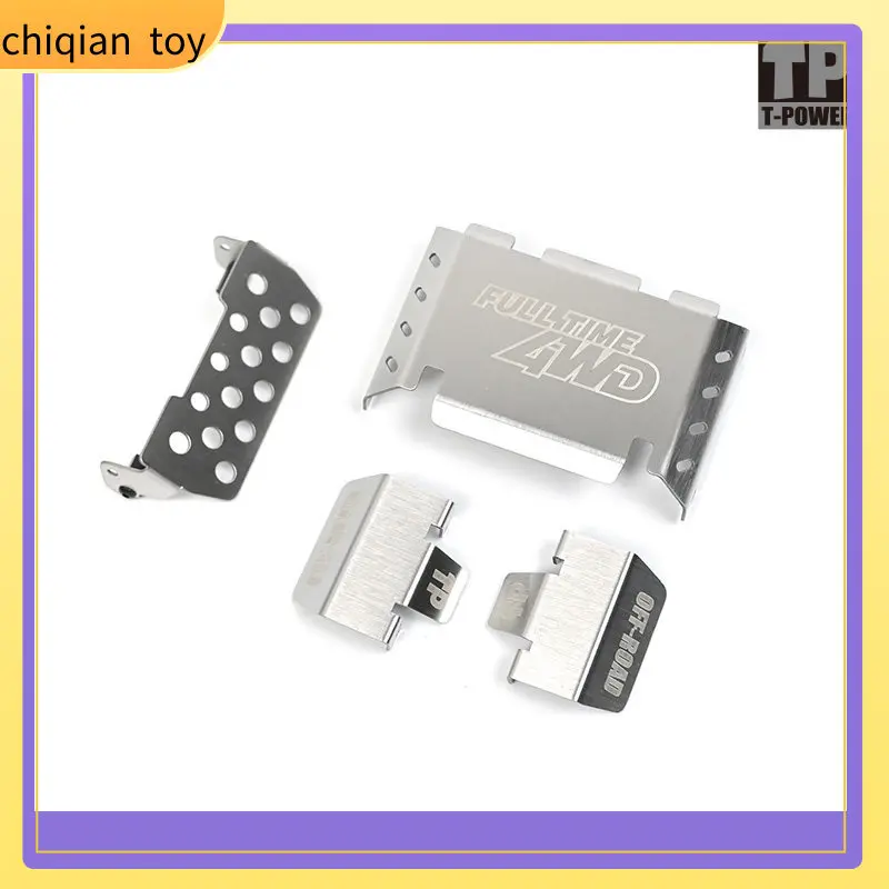 TP T Power Rc Crawler Chassis Armor Metal Skid Plate Protector For Fms Fcx10 1 10 4wd Camel Trophy Off Road Vehicle